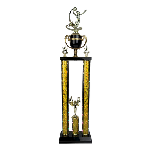Trofeo de Tubo con Figura Serie 50 de Baloncesto
